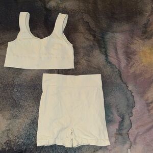 Skims Rib Bralette and Shorts Set